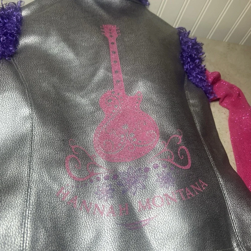 Disney Store Exclusive Hannah Montana Costume Jacket Vest Sequin Top Girls S 7/8